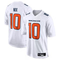 Yuxns D.Broncos #10 Bo Nix Player White Fashion Limited Game Stitched Jerseys