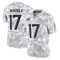 Yuxns D.Broncos #17 Jaylen Waddle Player Arctic Camo Salute To Service Limited Stitched Jerseys