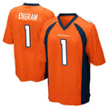 Yuxns D.Broncos #1 Evan Engram Player Orange Color Home Game Stitched Jerseys