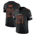 Yuxns D.Broncos #21 Riley Moss Player Black Impact Limited Game Stitched Jerseys