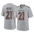 Yuxns D.Broncos #21 Riley Moss Player Gray Atmosphere Fashion Limited Game Stitched Jerseys