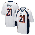 Yuxns D.Broncos #21 Riley Moss Player White Game Stitched Jerseys
