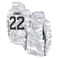 Yuxns D.Broncos #22 Brandon Jones Player Arctic Camo Salute to Service Hoodies Limited Game Stitched Jerseys