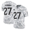 Yuxns D.Broncos #27 J.K. Dobbins Player Arctic Camo Salute To Service Limited Stitched Jerseys