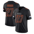 Yuxns D.Broncos #27 J.K. Dobbins Player Black Impact Limited Game Stitched Jerseys