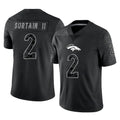 Yuxns D.Broncos #2 Pat Surtain II Player Black Reflective Limited Stitched Jerseys