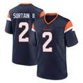 Yuxns D.Broncos #2 Pat Surtain II Player Navy Home Game Stitched Jerseys