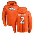 Yuxns D.Broncos #2 Pat Surtain II Player Orange Pullover Hoodie Limited Stitched Jerseys