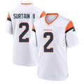 Yuxns D.Broncos #2 Pat Surtain II Player White Home Game Stitched Jerseys