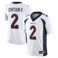 Yuxns D.Broncos #2 Patrick Surtain II Player White Vapor Untouchable Limited Stitched Jerseys