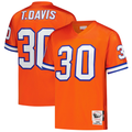 Yuxns D.Broncos #30 Terrell Davis Mitchell & Ness Orange 1995 Authentic Throwback Retired Player Stitched Jerseys