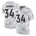 Yuxns D.Broncos #34 JL Skinner Player Arctic Camo Salute To Service Limited Stitched Jerseys