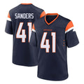 Yuxns D.Broncos #41 Drew Sanders Player Navy Home Game Stitched Jerseys