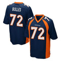 Yuxns D.Broncos #72 Garett Bolles Player Navy Game Stitched Jerseys