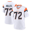 Yuxns D.Broncos #72 Garett Bolles Player White Home Game Stitched Jerseys
