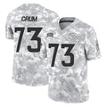 Yuxns D.Broncos #73 Frank Crum Player Arctic Camo Salute To Service Limited Stitched Jerseys