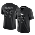 Yuxns D.Broncos #77 Quinn Meinerz Player Black Reflective Limited Stitched Jerseys