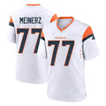 Yuxns D.Broncos #77 Quinn Meinerz Player White Home Game Stitched Jerseys
