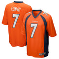 Yuxns D.Broncos #7 John Elway Player Orange Game Stitched Jerseys