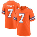 Yuxns D.Broncos #7 John Elway Player Orange Throwback Game Stitched Jerseys