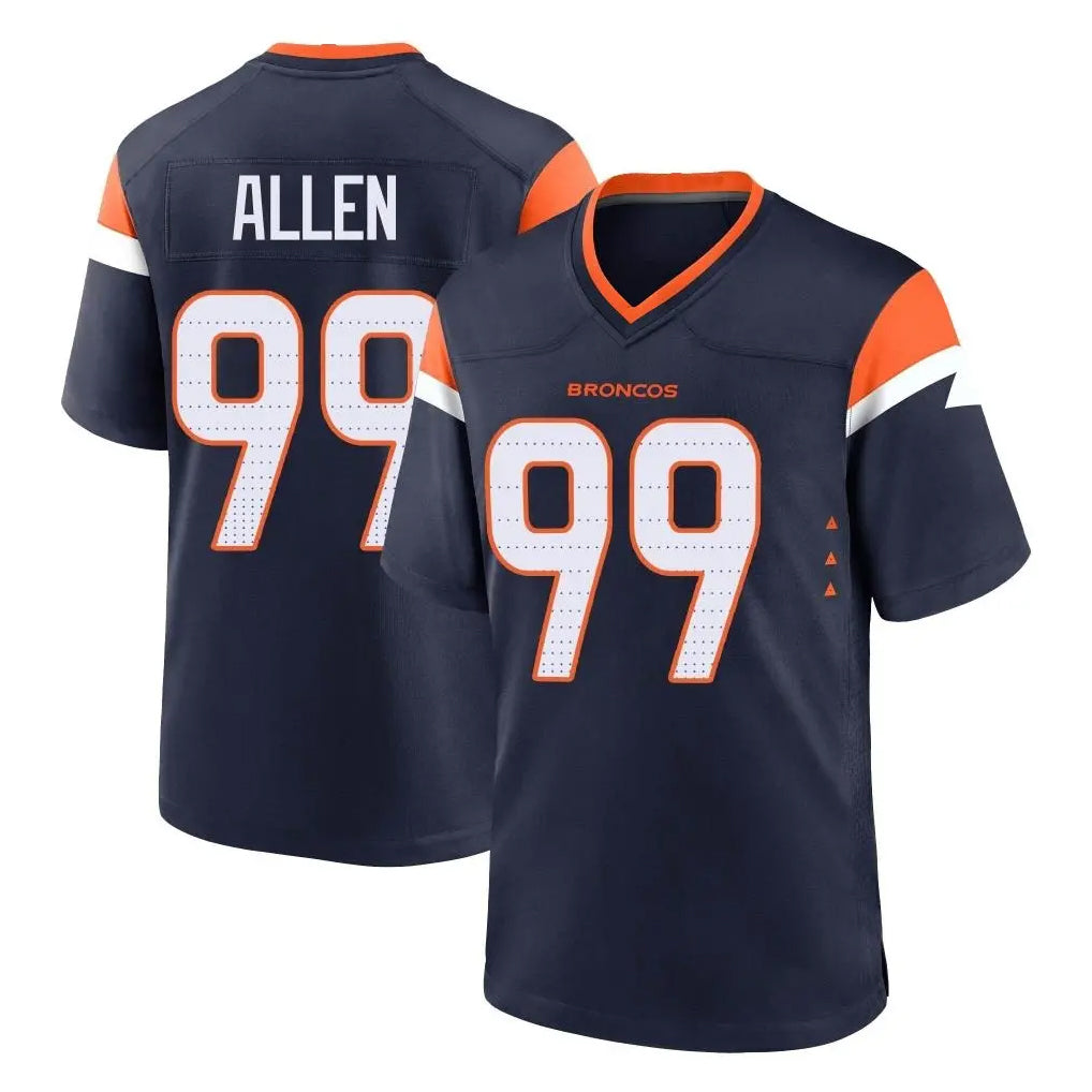 Yuxns D.Broncos #99 Zach Allen Player Navy Home Game Stitched Jerseys