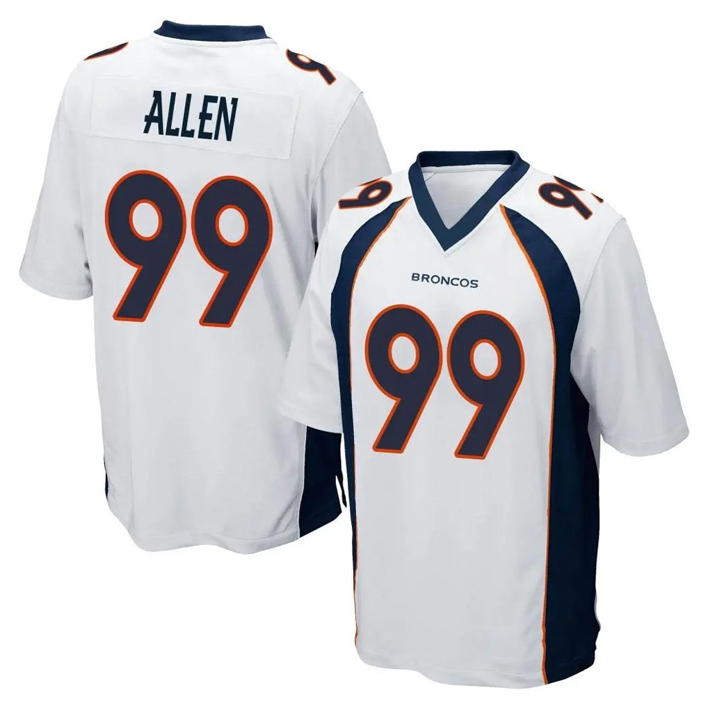 Yuxns D.Broncos #99 Zach Allen Player White Game Stitched Jerseys