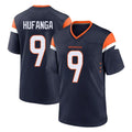 Yuxns D.Broncos #9 Talanoa Hufanga Player Navy Home Game Stitched Jerseys