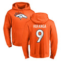 Yuxns D.Broncos #9 Talanoa Hufanga Player Orange Pullover Hoodie Limited Stitched Jerseys