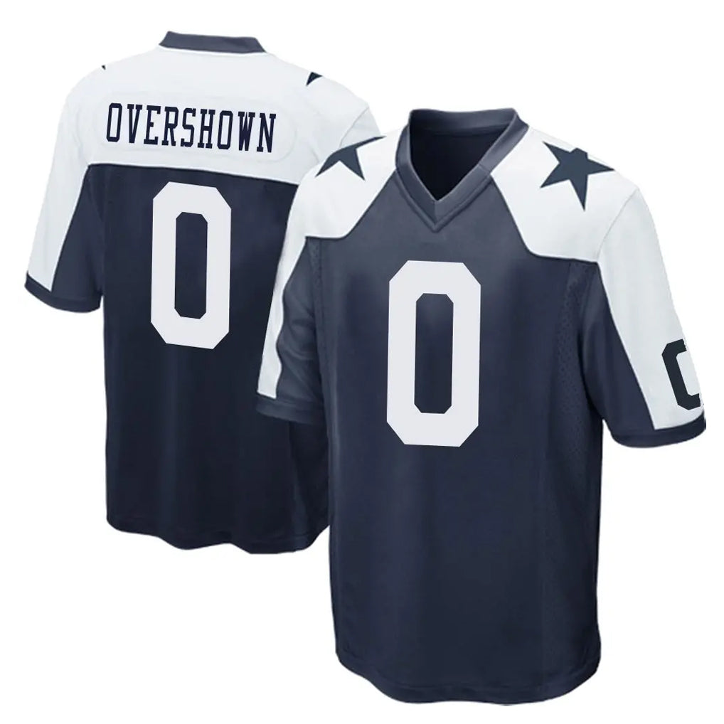 Yuxns D.Cowboys #0 DeMarvion Overshown Player Navy-White Alternate Home Game Stitched Jerseys
