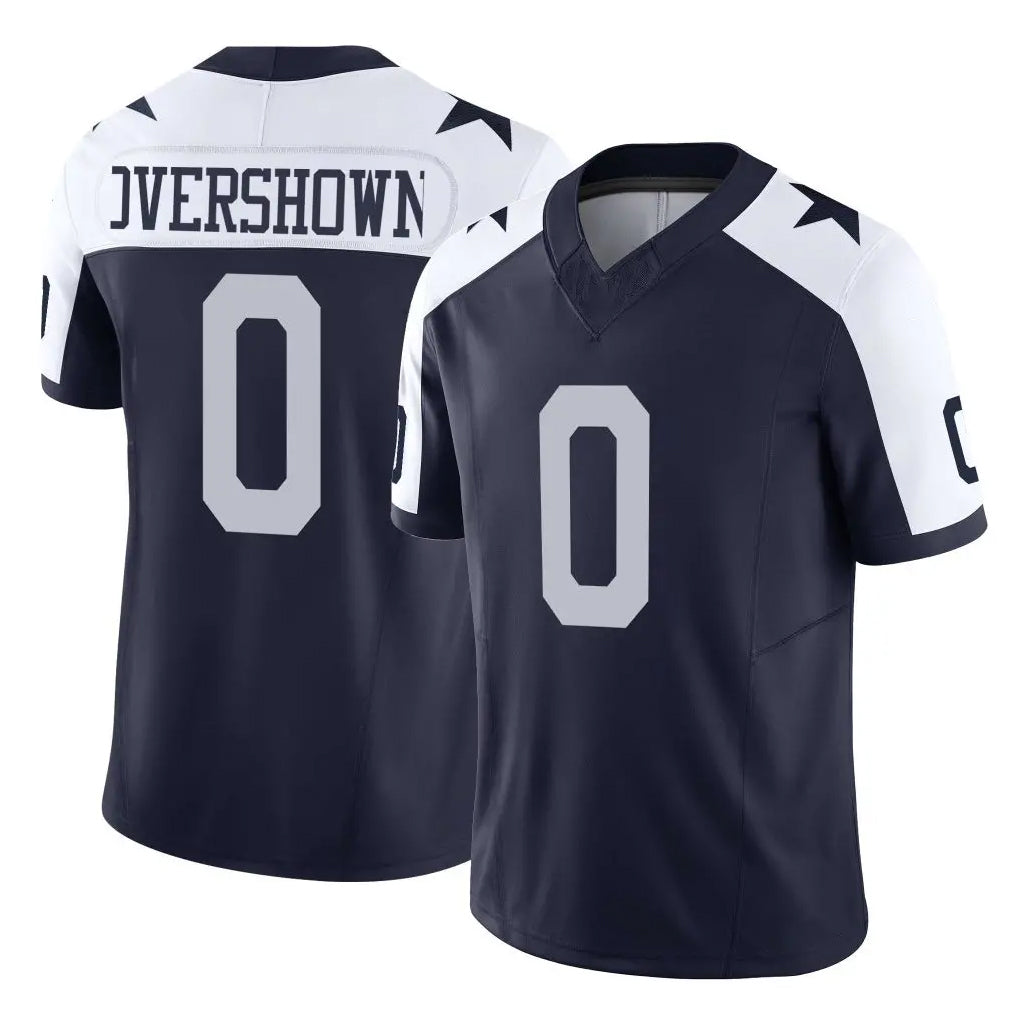 Yuxns D.Cowboys #0 DeMarvion Overshown Player Navy-White Limited Alternate Vapor F.U.S.E. Home Game Stitched Jerseys