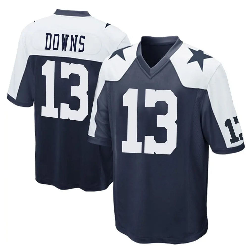 Yuxns D.Cowboys #13 Caleb Downs Player Navy-White Alternate Home Game Stitched Jerseys