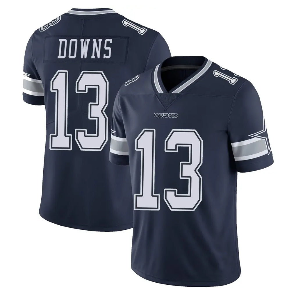 Yuxns D.Cowboys #13 Caleb Downs Player Navy Vapor Untouchable Limited Home Game Stitched Jerseys