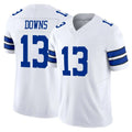 Yuxns D.Cowboys #13 Caleb Downs Player White Limited Vapor F.U.S.E. Home Game Stitched Jerseys