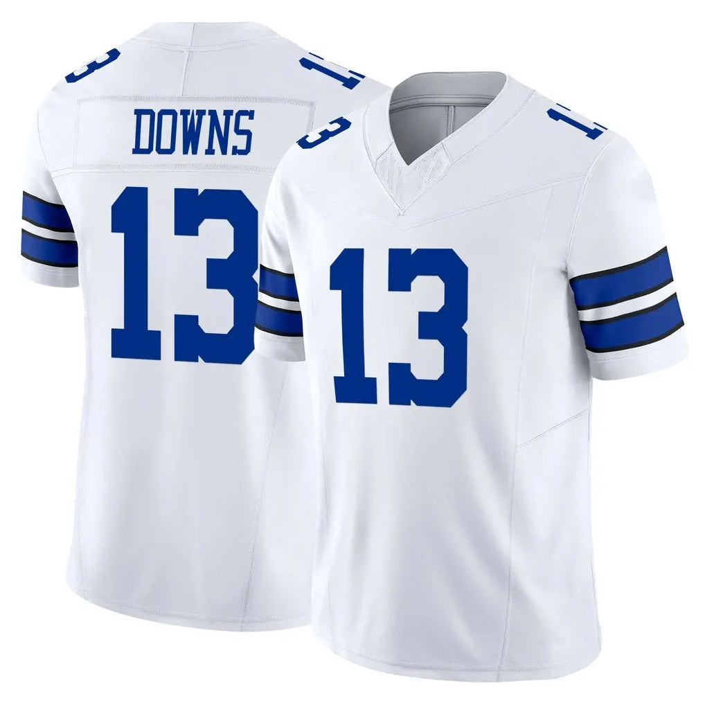 Yuxns D.Cowboys #13 Caleb Downs Player White Limited Vapor F.U.S.E. Home Game Stitched Jerseys