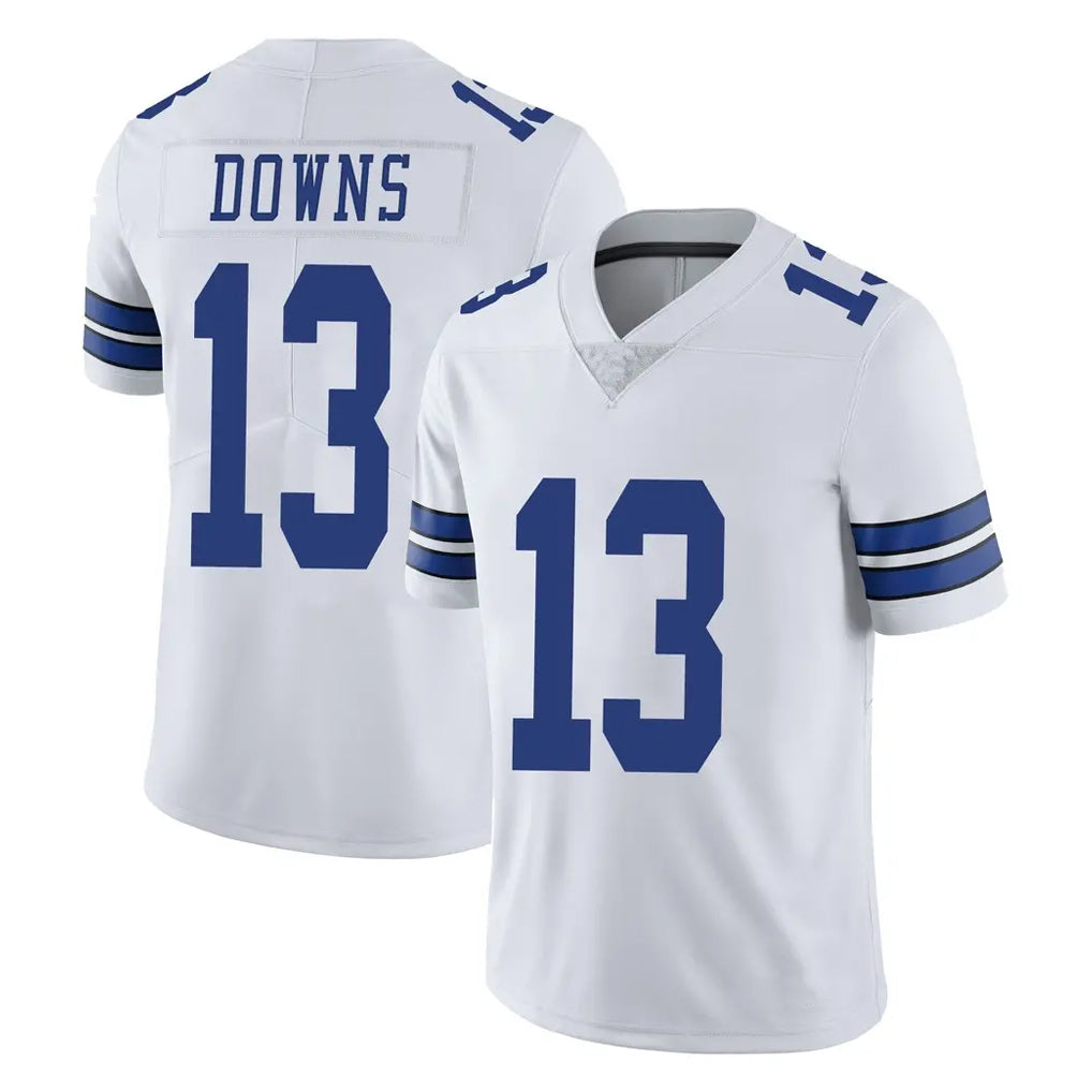 Yuxns D.Cowboys #13 Caleb Downs Player White Vapor Untouchable Limited Home Game Stitched Jerseys