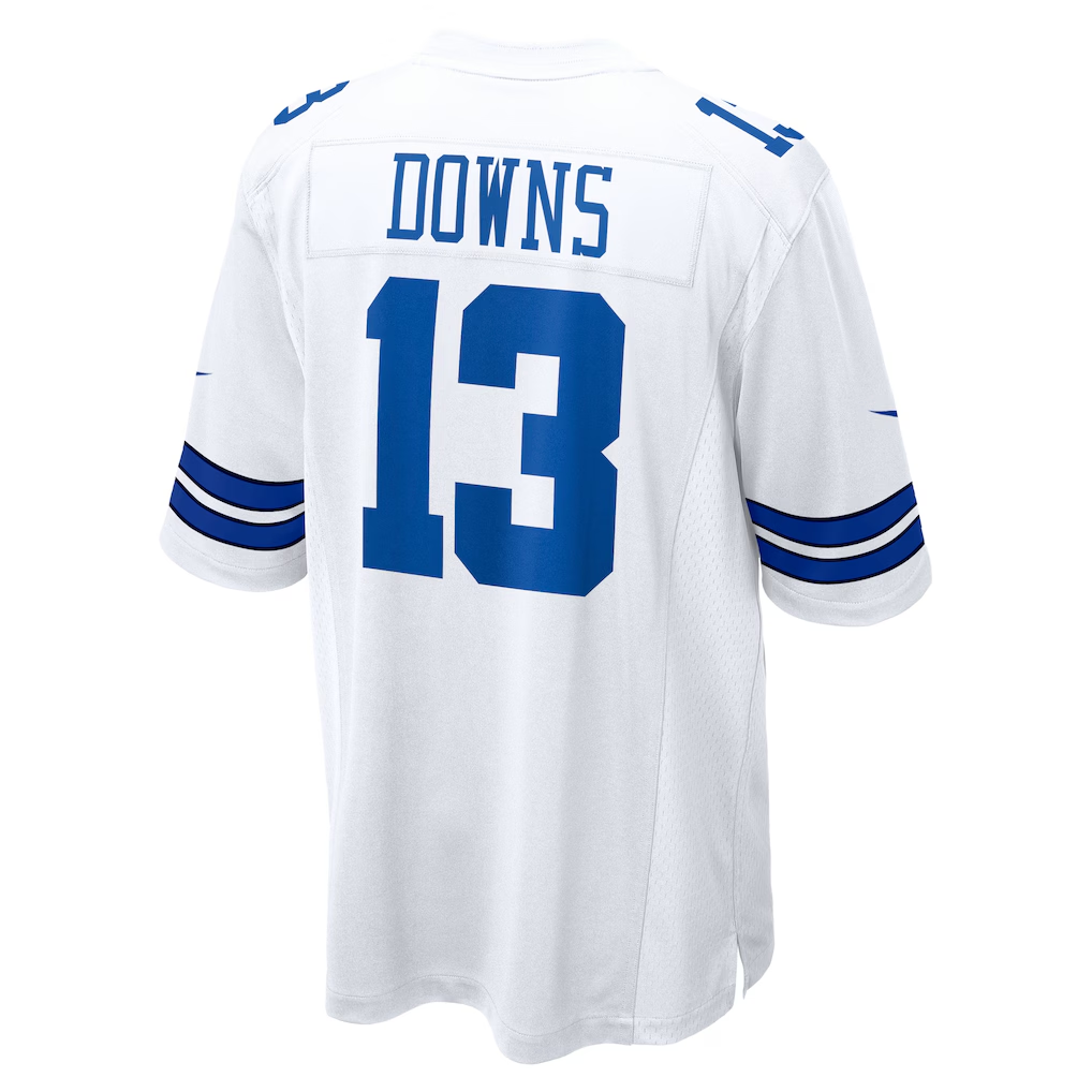 Yuxns D.Cowboys #13 Caleb Downs White Game Stitched Jerseys