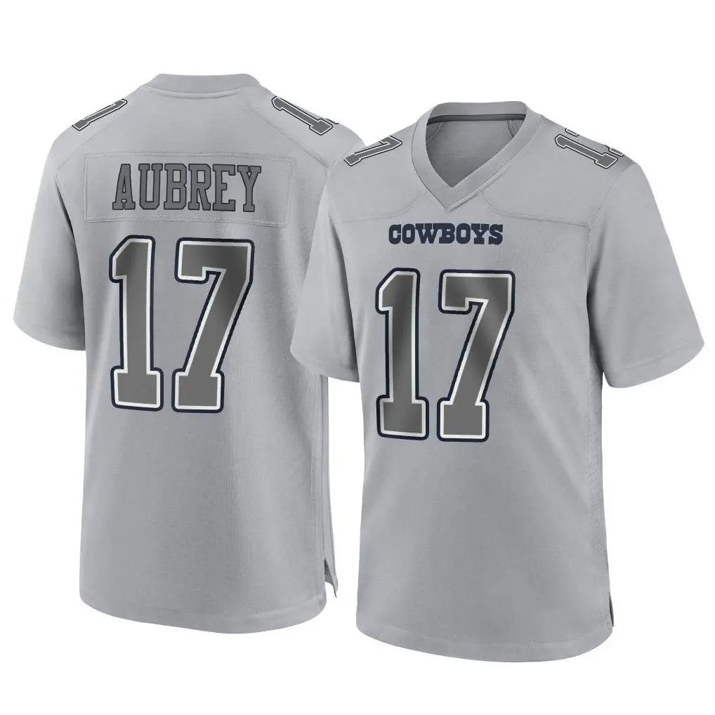 Yuxns D.Cowboys #17 Brandon Aubrey Player Gray Atmosphere Fashion Home Game Stitched Jerseys