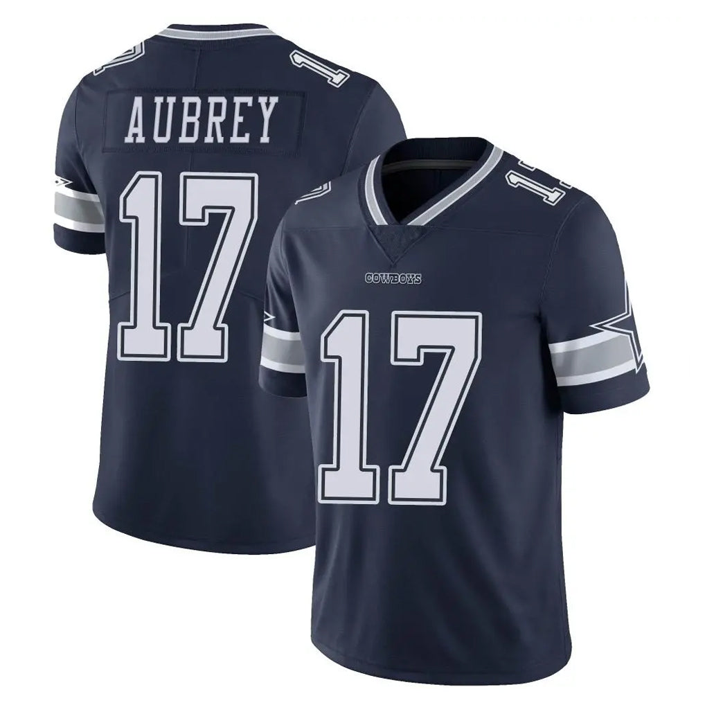 Yuxns D.Cowboys #17 Brandon Aubrey Player Navy Vapor Untouchable Limited Home Game Stitched Jerseys