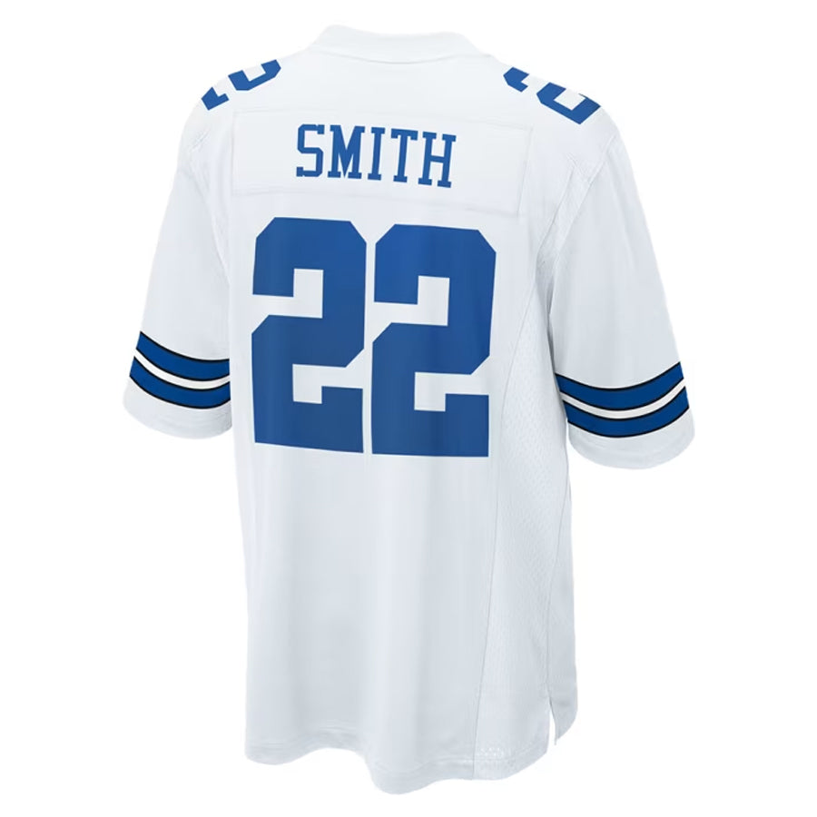 Yuxns D.Cowboys #22 Emmitt Smith Player White Home Game Stitched Jerseys