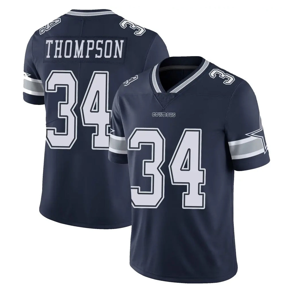 Yuxns D.Cowboys #34 Jalen Thompson Player Navy Vapor Untouchable Limited Home Game Stitched Jerseys