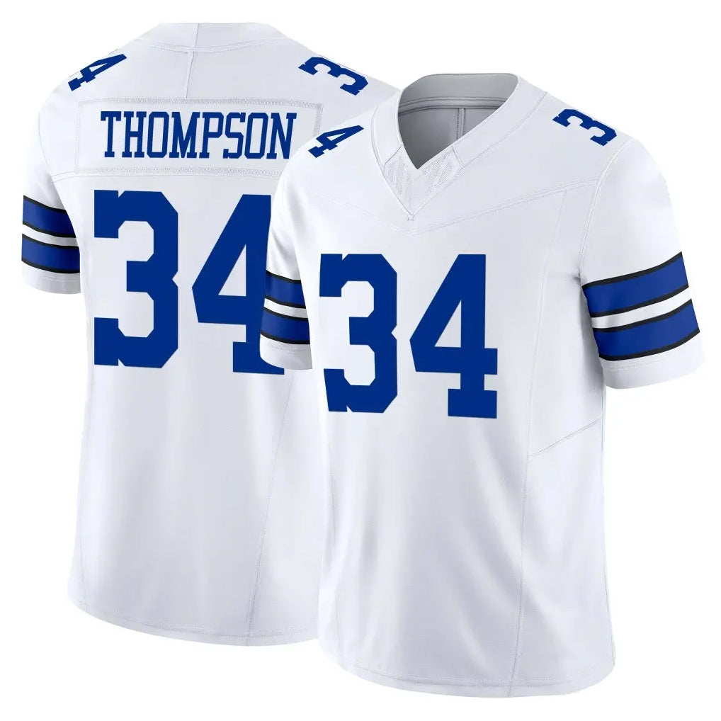Yuxns D.Cowboys #34 Jalen Thompson Player White Limited Vapor F.U.S.E. Home Game Stitched Jerseys
