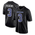 Yuxns D.Cowboys #3 George Pickens Player Carbon Black Fashion Home Game Stitched Jerseys