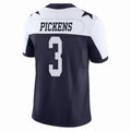Yuxns D.Cowboys #3 George Pickens Player Navy Throwback Stitched Jerseys