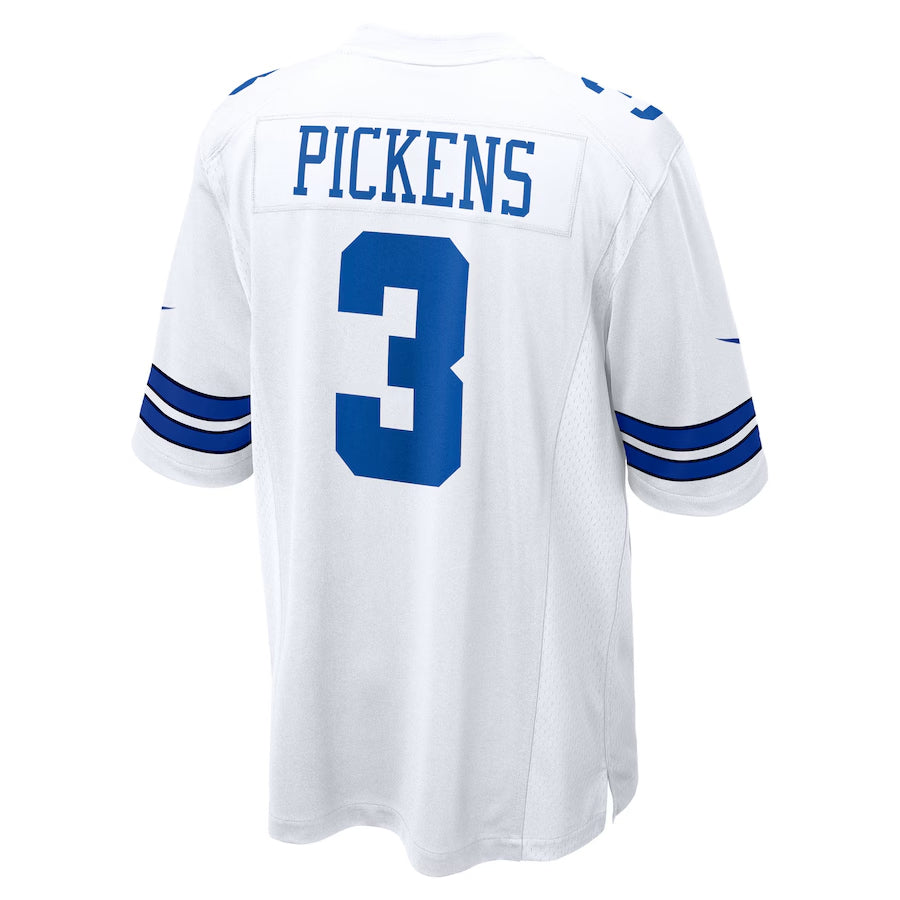 Yuxns D.Cowboys #3 George Pickens Player White Home Game Stitched Jerseys
