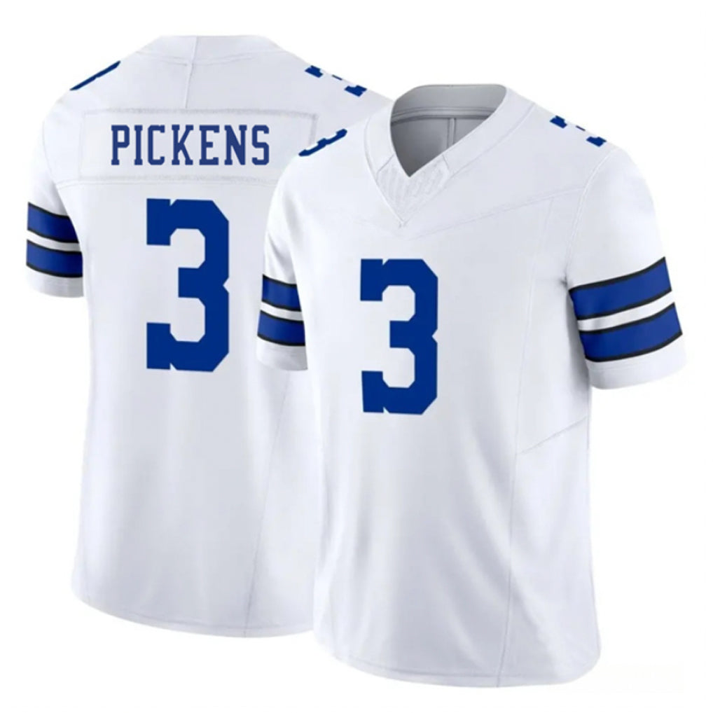 Yuxns D.Cowboys #3 George Pickens Player White Vapor F.U.S.E. Limited Stitched Jerseys