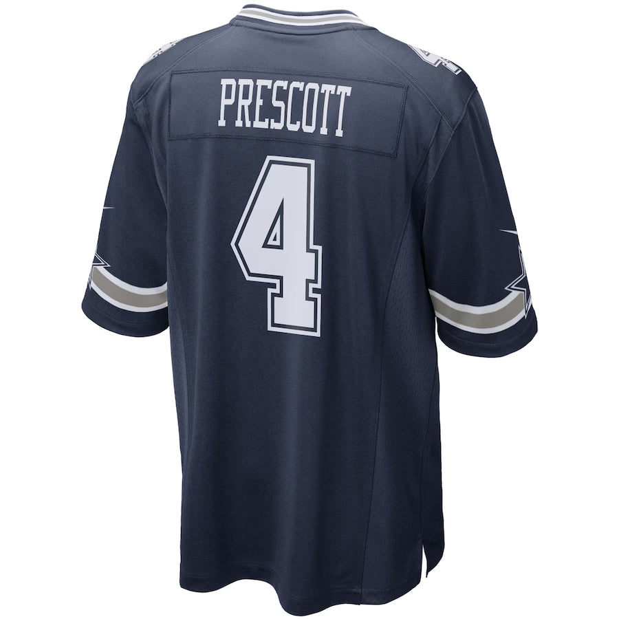 Yuxns D.Cowboys #4 Dak Prescott Player Navy Home Game Stitched Jerseys
