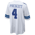 Yuxns D.Cowboys #4 Dak Prescott Player White Home Game Stitched Jerseys