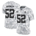 Yuxns D.Cowboys #52 Tyler Booker Player Arctic Camo Salute to Service Limited Home Game Stitched Jerseys