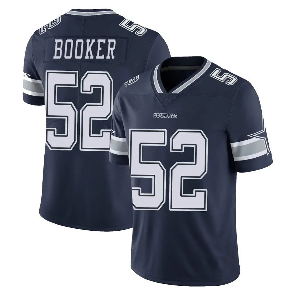 Yuxns D.Cowboys #52 Tyler Booker Player Navy Vapor Untouchable Limited Home Game Stitched Jerseys