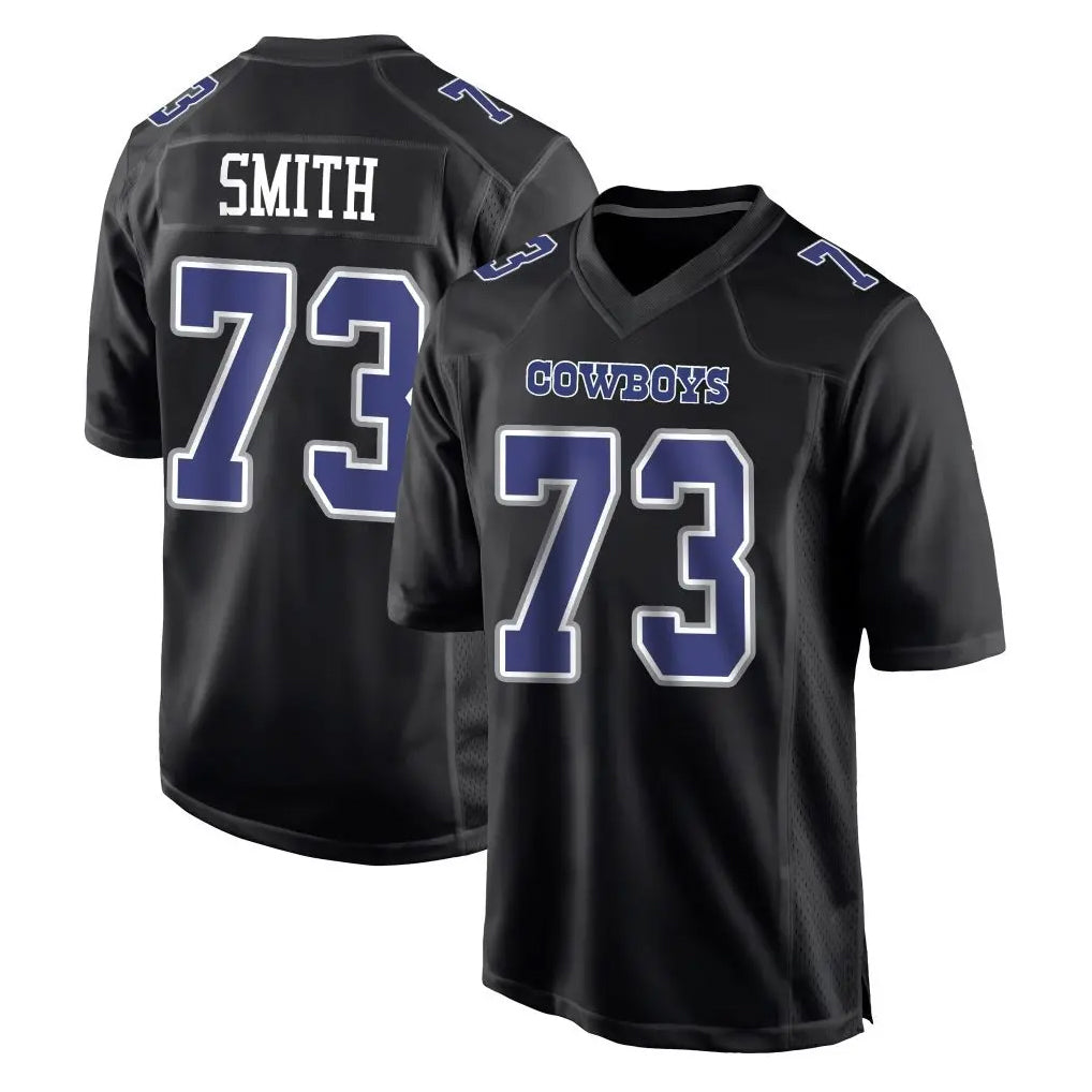 Yuxns D.Cowboys #73 Tyler Smith Player Carbon Black Fashion Home Game Stitched Jerseys